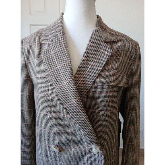 ENOR Plaid Double Breasted Women’s Blazer F - Picture 8 of 16